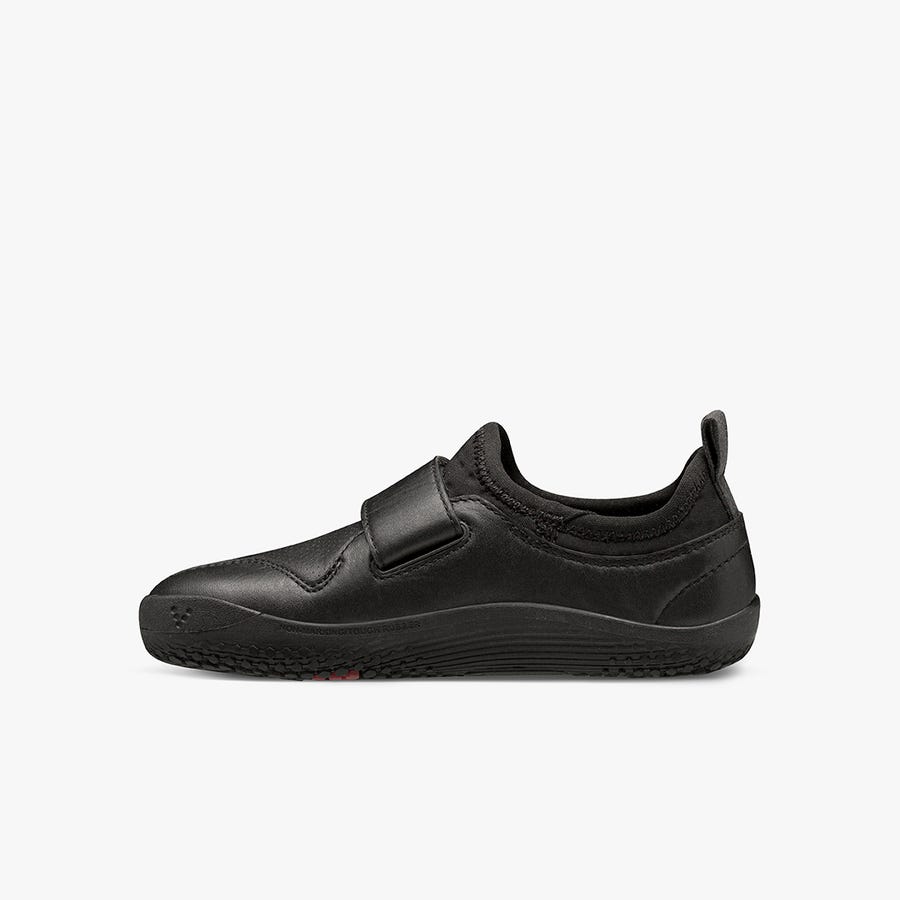 Black Kids' Vivobarefoot Primus School II Casual Shoes | Philippines 0235QMAZ